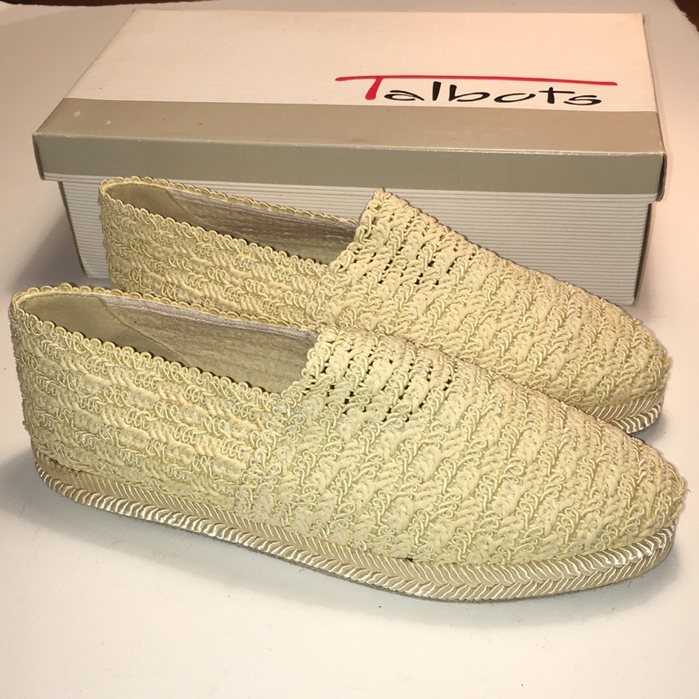 Talbots Espadrille Flats NIB